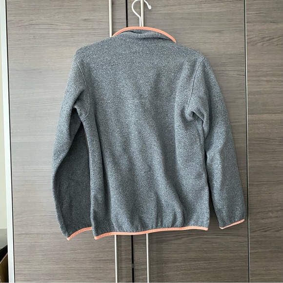Patagonia Lightweight Synchilla Snap-T Fleece Pullover Gray/Peach - Picture 4 of 4
